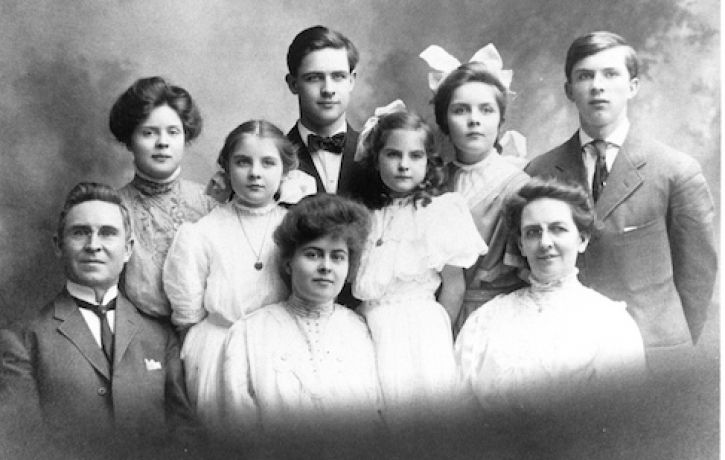 Hickey family of Passaic around 1900.